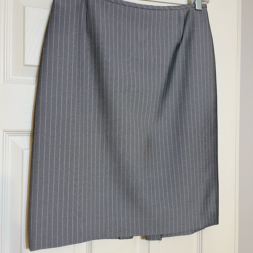 Gray Pinstripe Women's Skirt
